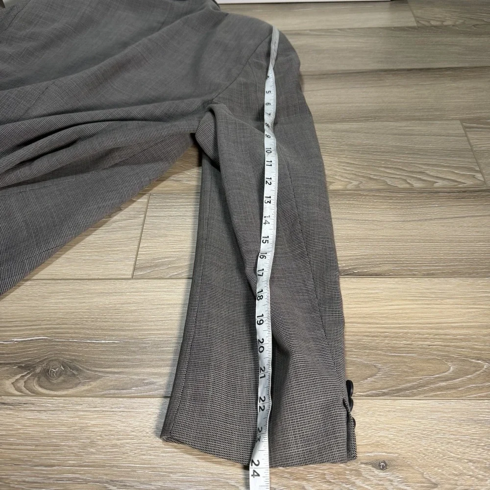 VTG 90s Giorgio Armani Mani 44L Grey Blazer Jacket Sport Suit Coat Wool